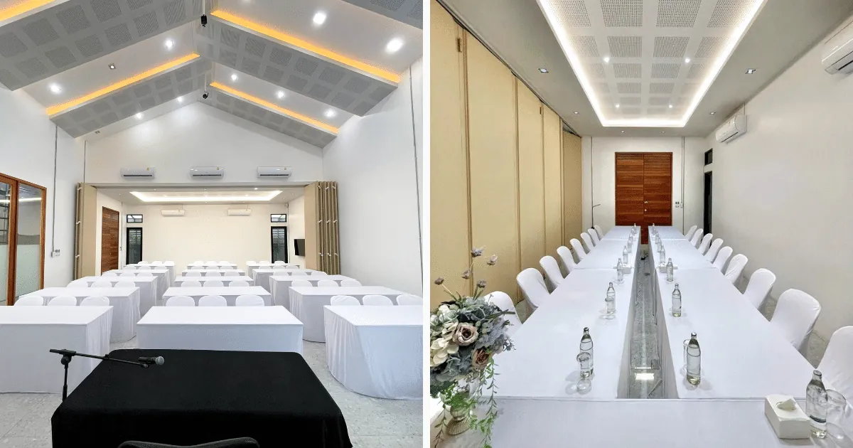ห้องประชุมบริษัทที่ร้านคัม ขอนแก่น จุผู้เข้าร่วมได้ถึง 50 ท่าน