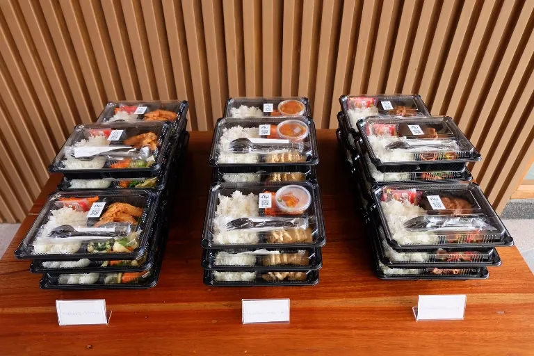ข้าวกล่องสำหรับงานประชุมสัมมนา เสิร์ฟถึงห้องประชุมร้านคัม ขอนแก่น