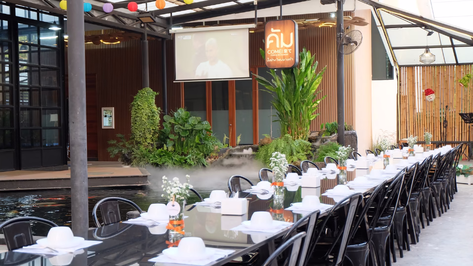 ร้านอาหารจัดเลี้ยงขอนแก่น บรรยากาศดี